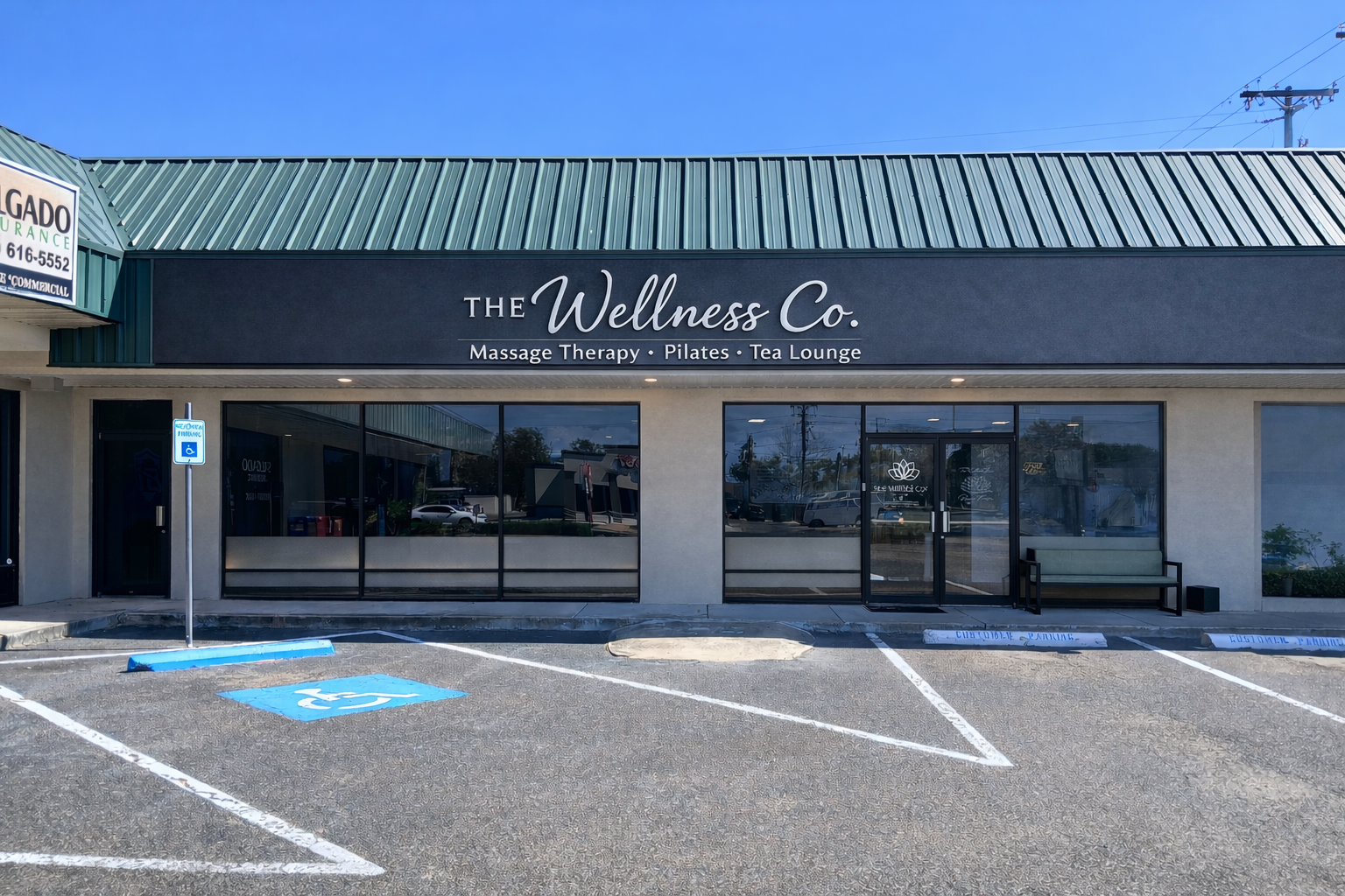 The Wellness Co. storefront at 1200 N 10th Street, Ste. E, McAllen, TX